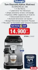 DELONGHİ TAM OTOMATİK KAHVE MAKİNESİ ECAM290.61.SB